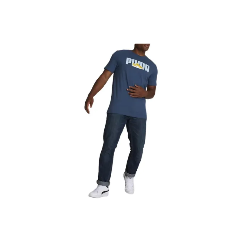 PUMA Tennis Design T-Shirt Men's Ink Blue-4