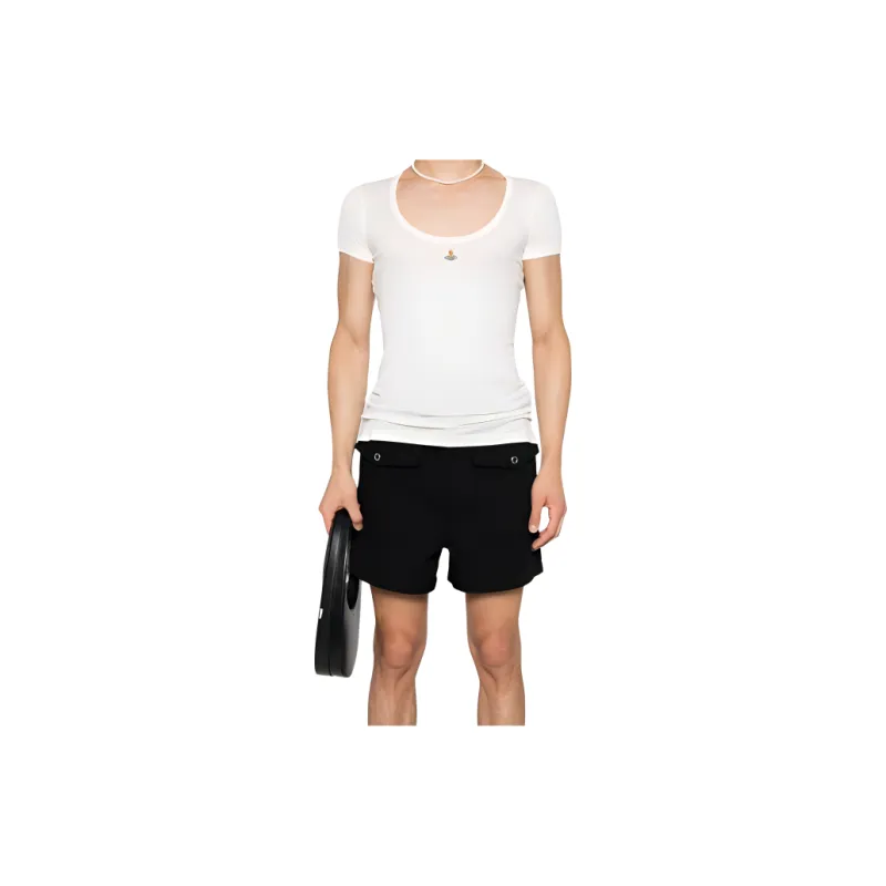 Vivienne Westwood Orb Embroidered Crewneck T Shirt-2