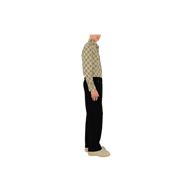 Burberry Checked Cotton Shirt-1