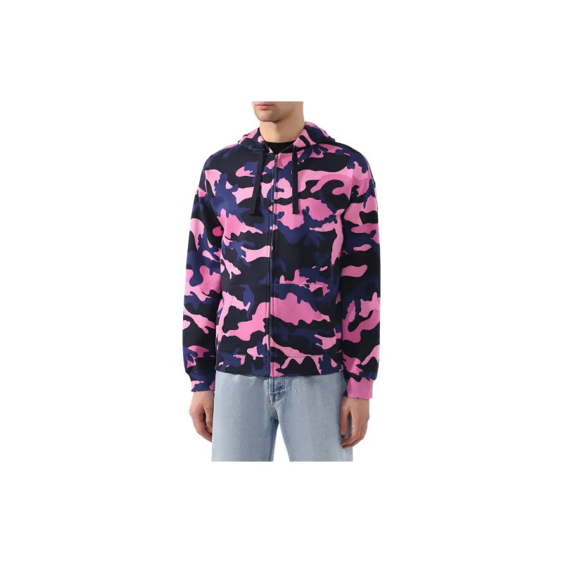 Valentino Sweatshirt Men's Camouflage Pink-2