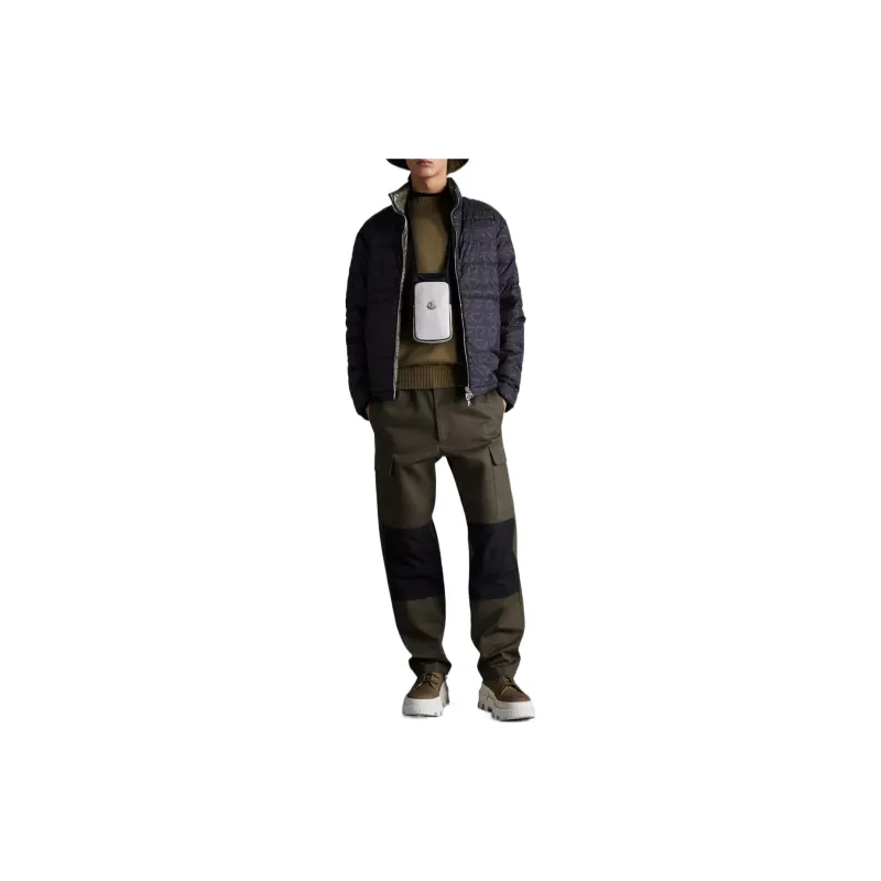Moncler Pouctal Logo print Reversible Quilted Jacket-1