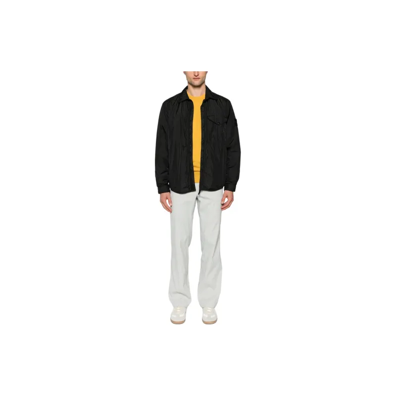 STONE ISLAND Logo Patch Zip Up Jacket-2