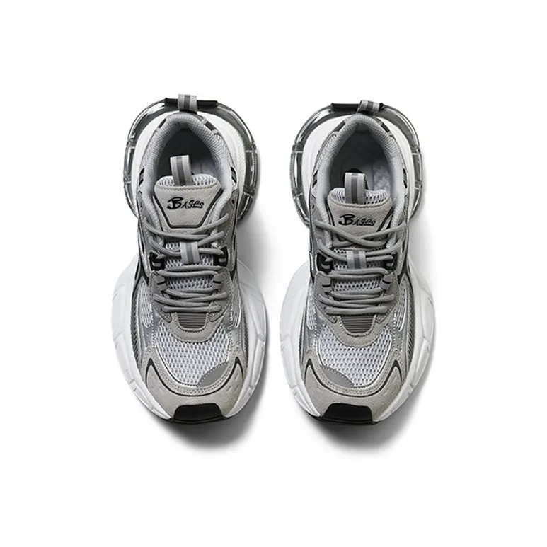 BASLS Bashe Series Anti-Slip Wear-Resistant Low-Top Chunky Sneakers Unisex-9