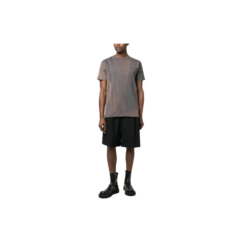 OFF WHITE T Shirts Men Brown-1