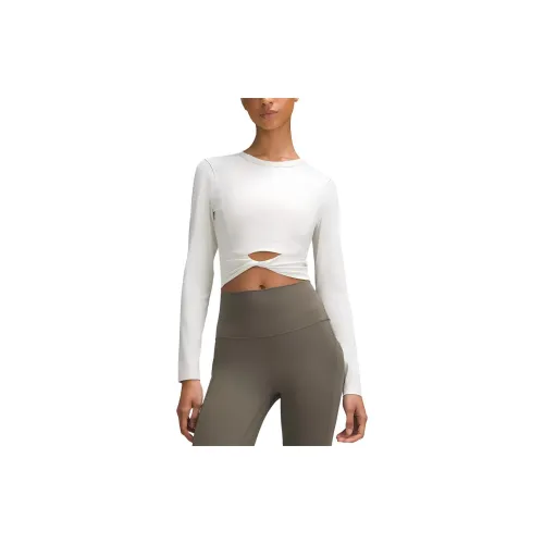 Lululemon Cropped Series Shirts Women's Bone White/BONE