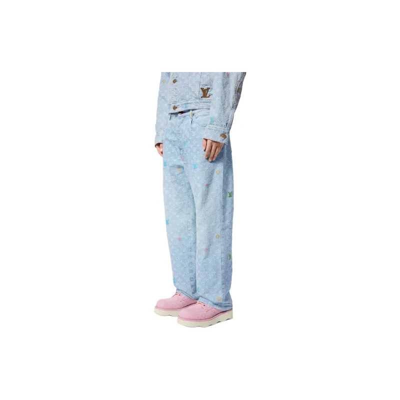 LOUIS VUITTON By Tyler The Creator Monogram Denim Pants-5