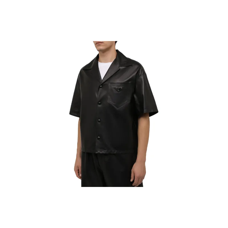 PRADA Nappa leather Bowling Shirt-2