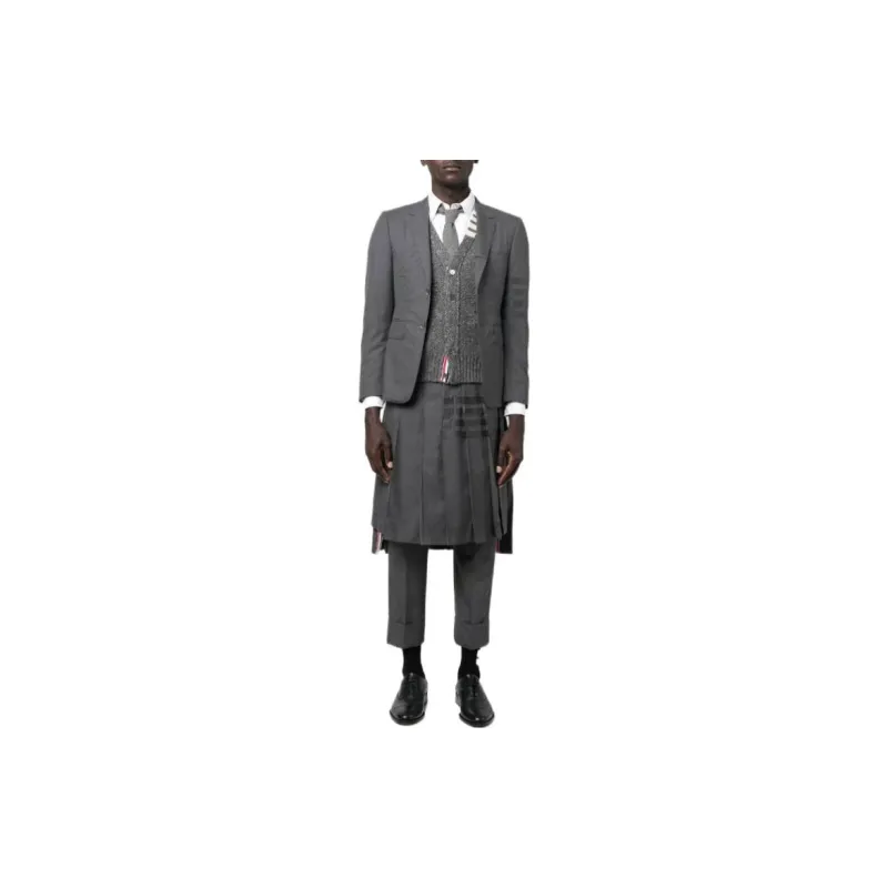 THOM BROWNE Stripe Detailed Buttoned Cardigan-1