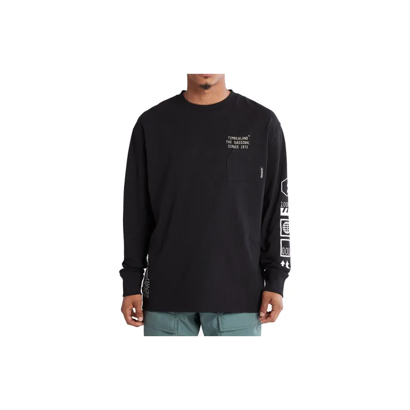 Timberland T-Shirts Men Black-2