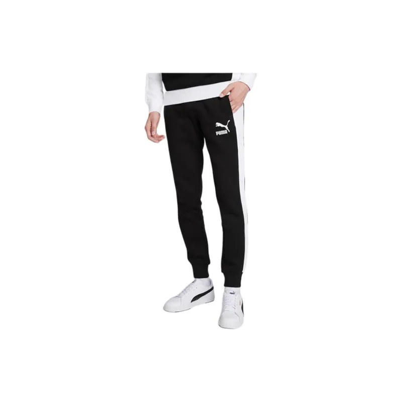 PUMA Knitted Sweatpants Men's Black-2