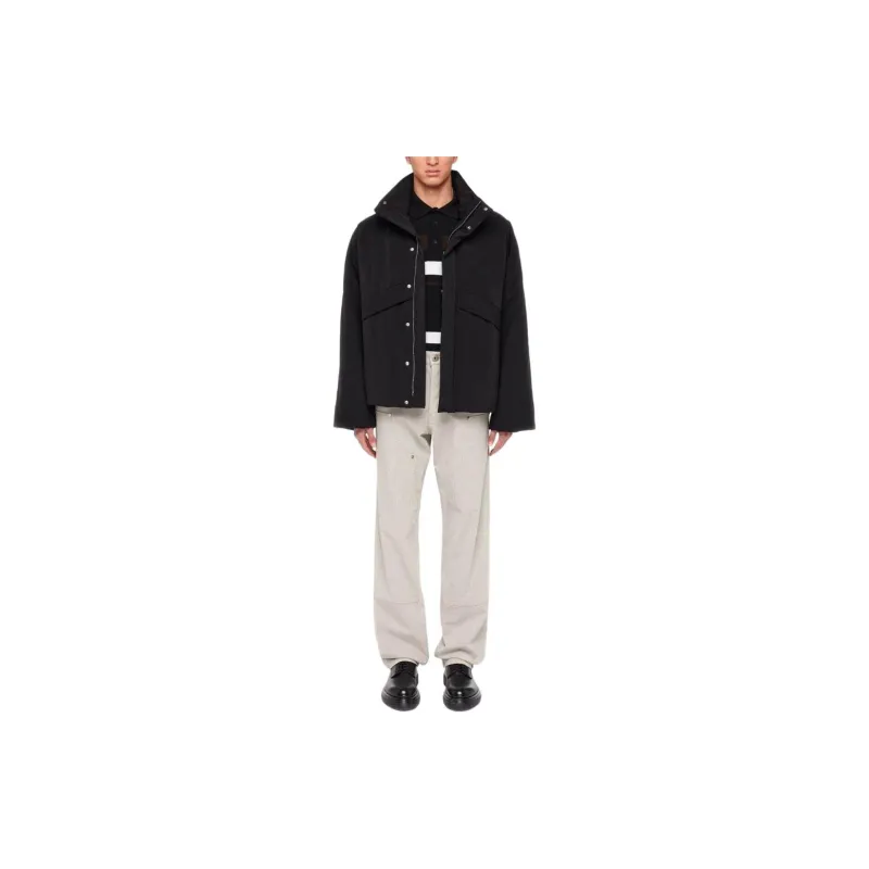 Ferragamo Mock-Neck Straight Cut Blouson-1