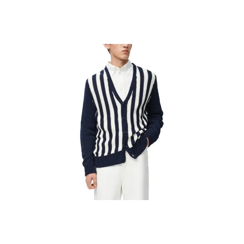 LOEWE FW24 Knitwear Men's Marine Blue-2