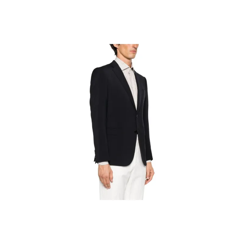 EMPORIO ARMANI SS24 Business Suit Coat Men's Marine Blue-3