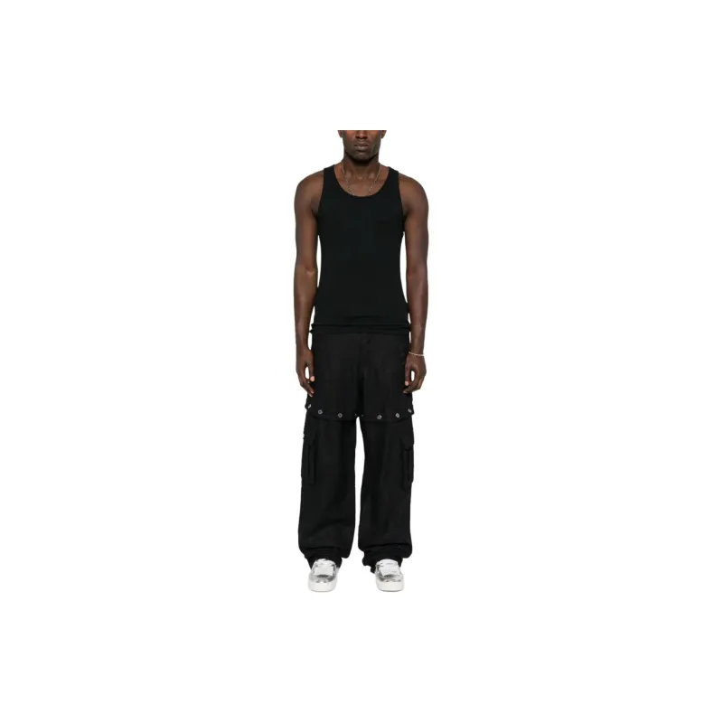 OFF WHITE Logo Embroidered Cargo Pants-1