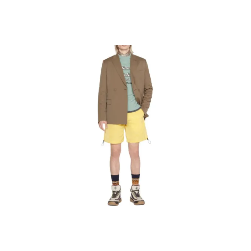 DIOR Quarterly New Products Casual Shorts Men Yellow-3
