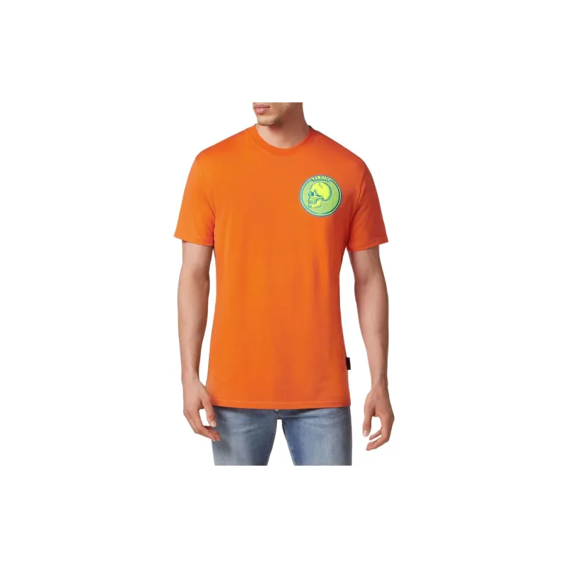 PHILIPP PLEIN SS24 T-Shirt Men's Pumpkin Orange-2