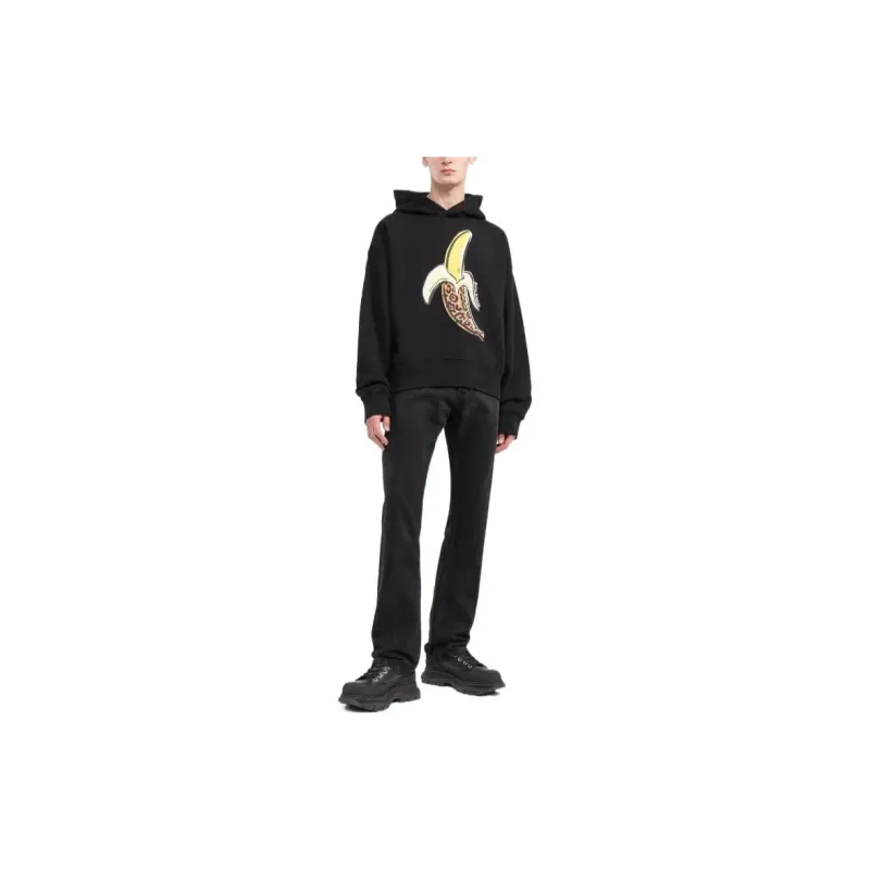 PALM ANGELS Leopard Banana Hoodie-2