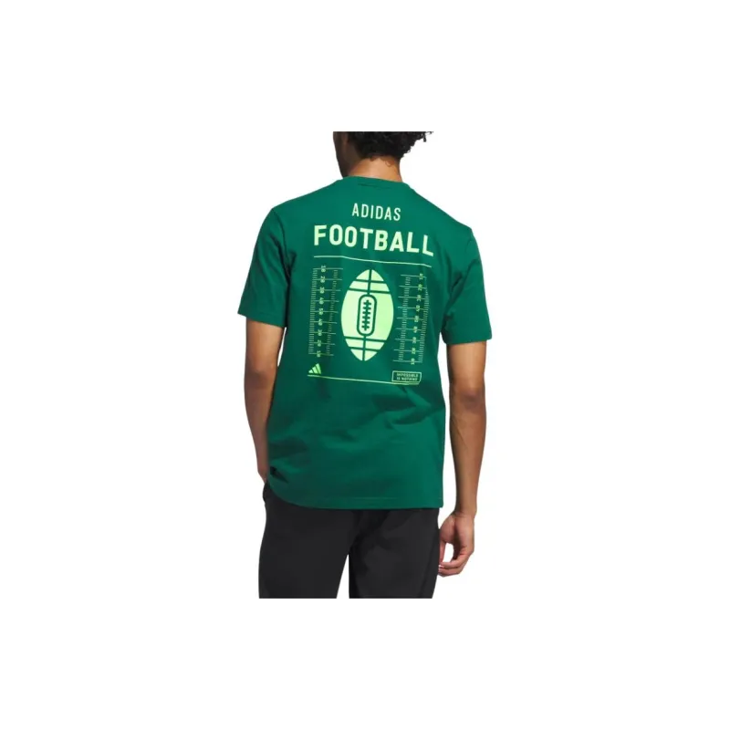 Adidas FOOTBALL CATEGORY GRAPHIC T-Shirt Men's Preppy Green-1