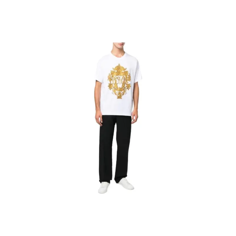 VERSACE JEANS COUTURE Logo Baroque Print T shirt-1