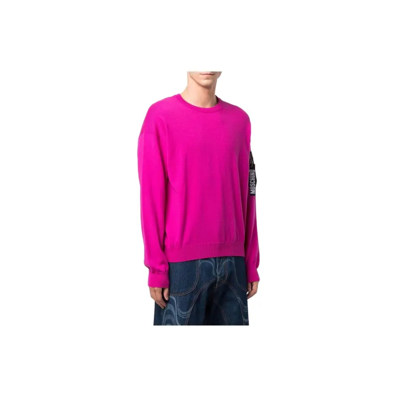 MOSCHINO Sweaters Men Pink-2