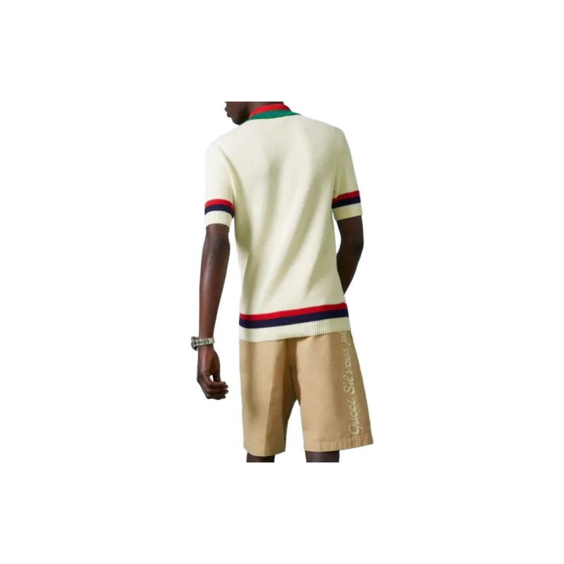 GUCCI Polo Shirts Men Ivory-8