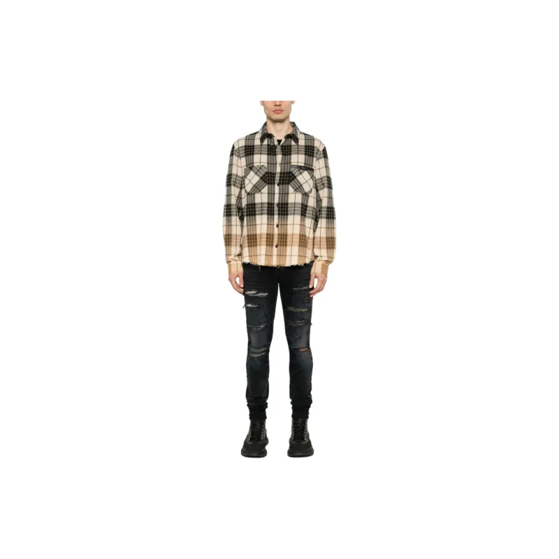 AMIRI Distressed Skinny Jeans-1