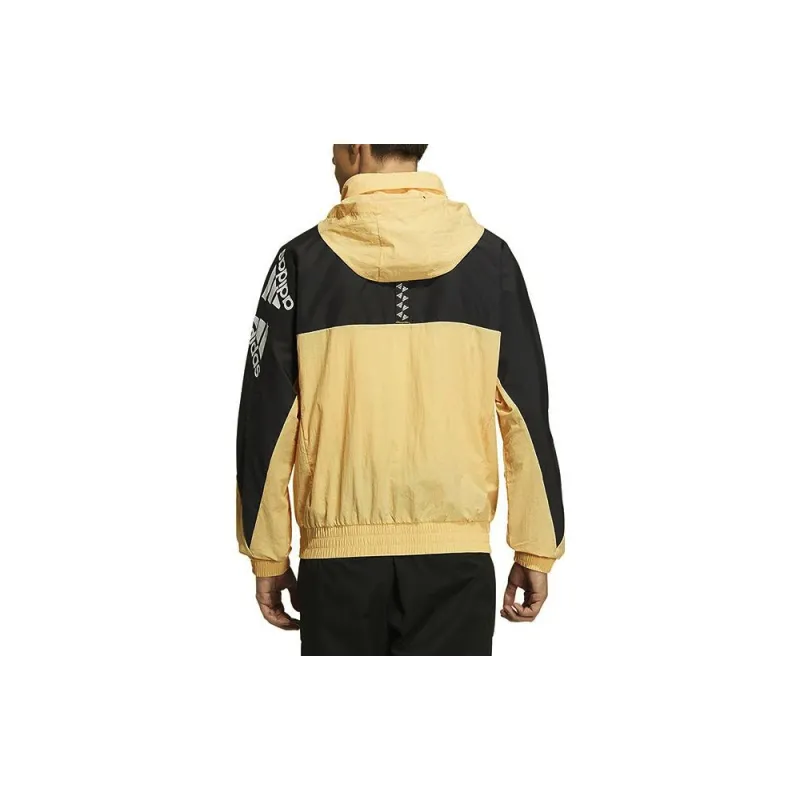 Adidas Jackets Men Yellow Black-4