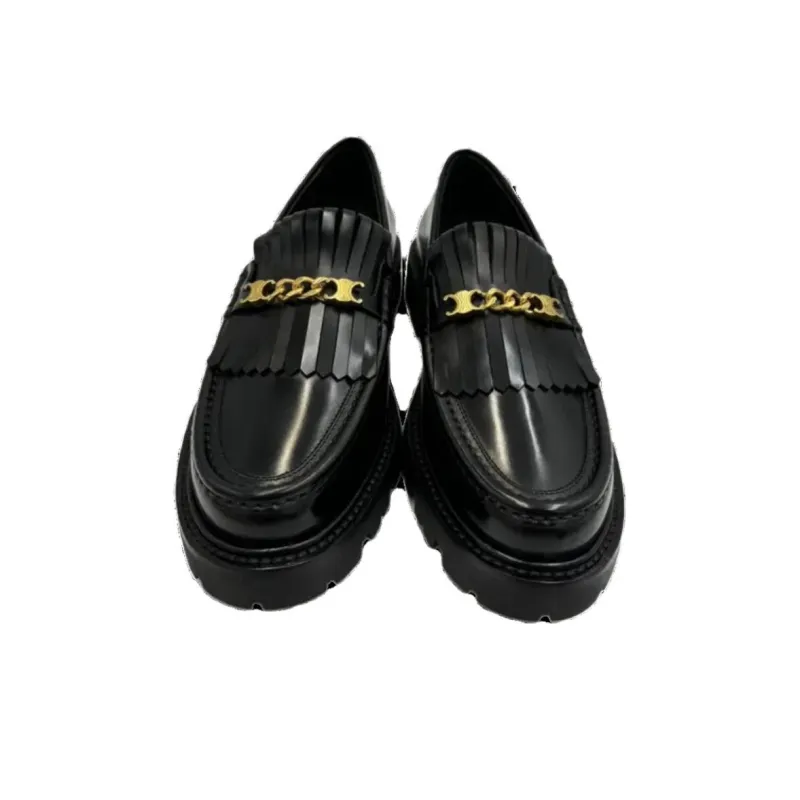 CELINE Loafers Women's Black-4