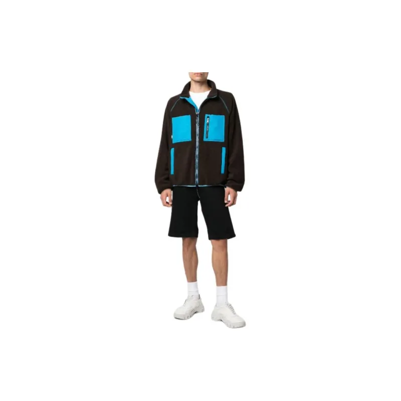 MSGM Logo Patch Zipped Jacket-4