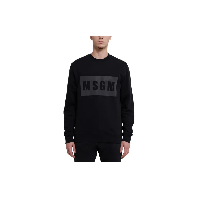 MSGM Sweatshirts Men Black-1