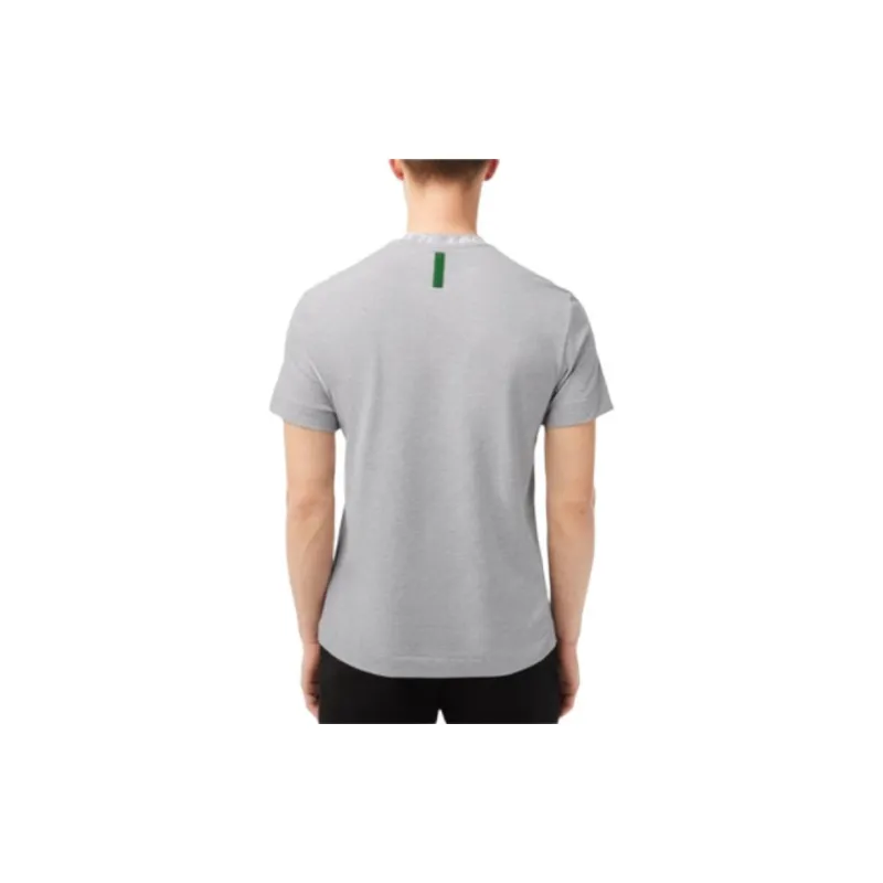 LACOSTE Logo jacquard Neckline Piqué T shirt-3