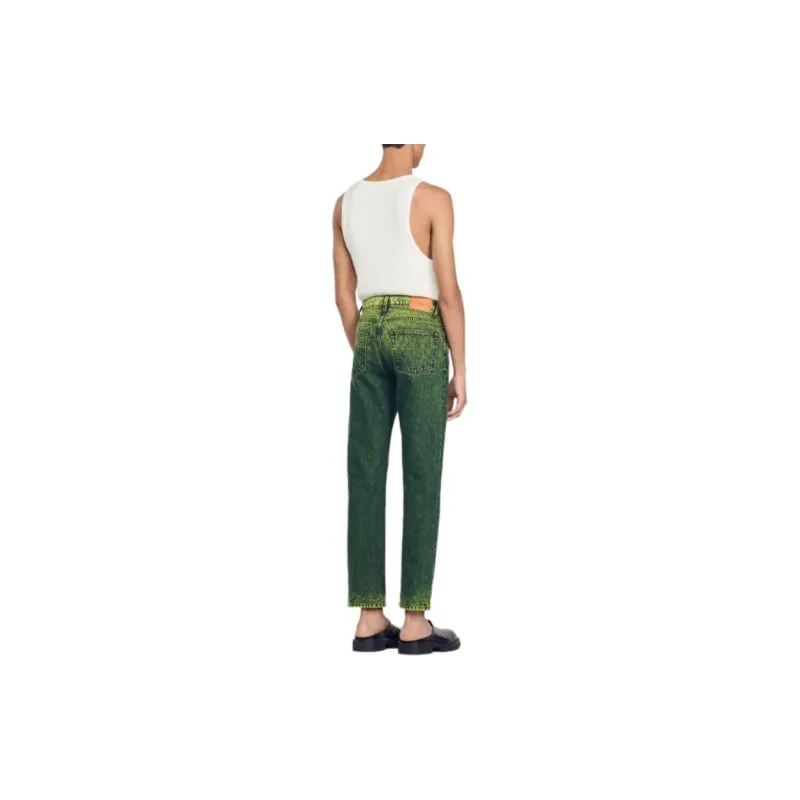 Sandro Straight-Leg Jeans Jeans Men's Green-3