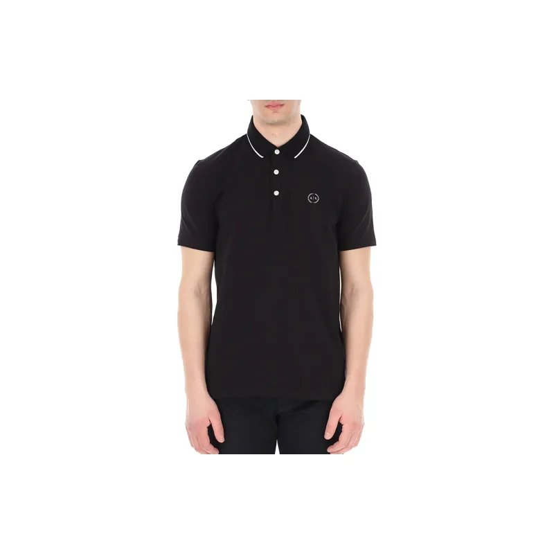 ARMANI EXCHANGE Logo print Polo Shirt-2