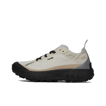 NORDA 001 Anti Slip Wear Resistant Low Top Running Shoes Men's White Gray Orange