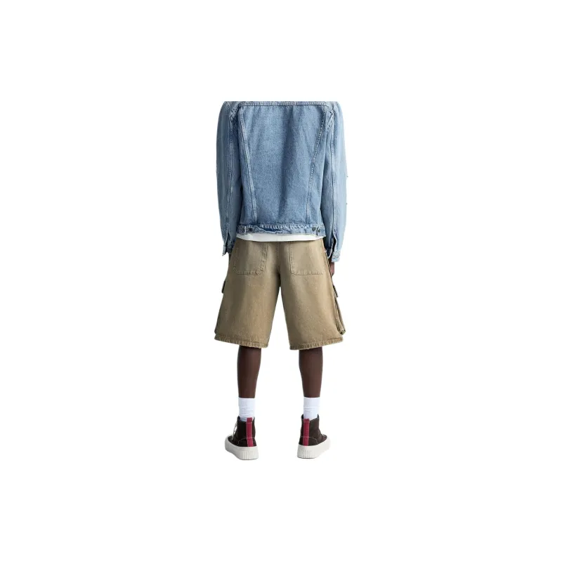 ZARA Denim Shorts Men's Cigar Gray-3