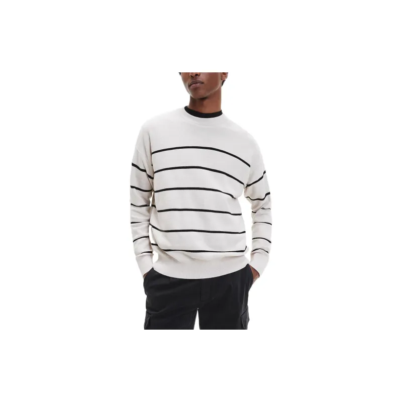 Calvin Klein Striped Crew-neck Jumper-3