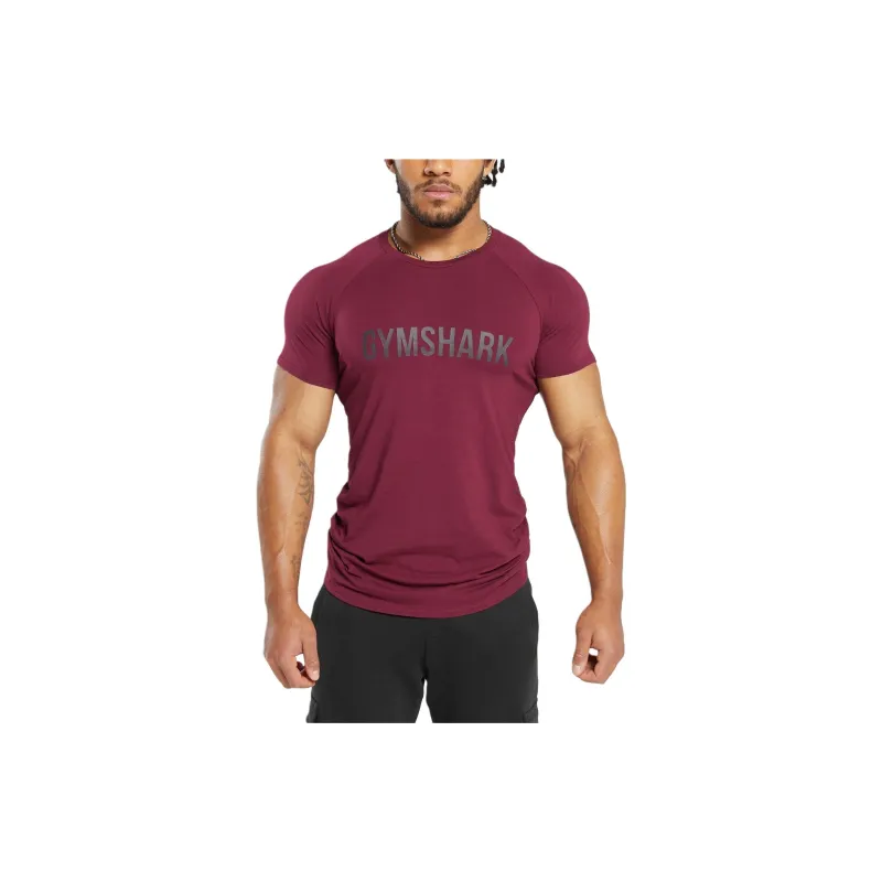 GYMSHARK T-Shirts Men Red-1
