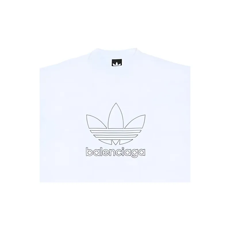 Balenciaga T Shirt Men's Loose Fit Style White-1