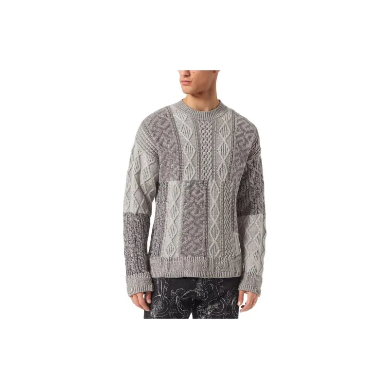 VERSACE Sweaters Men Gray-1