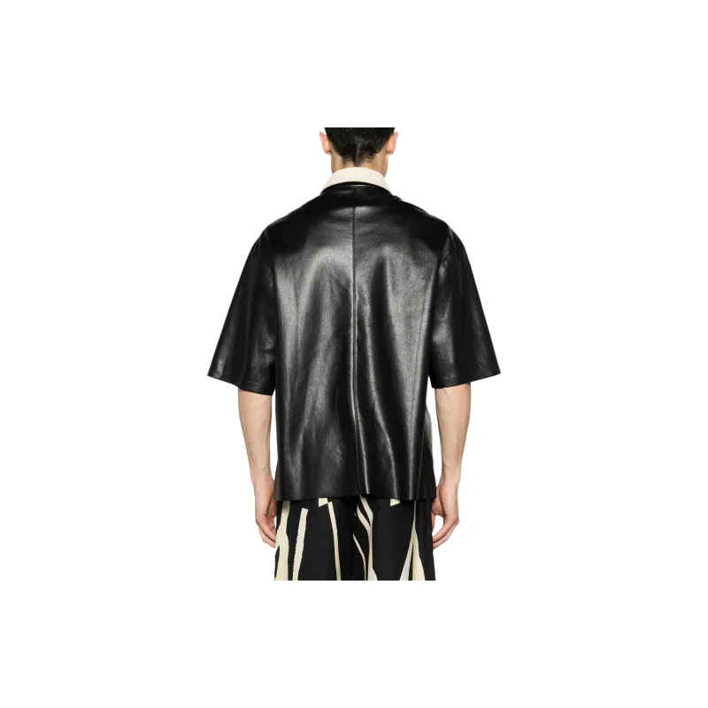 NANUSHKA Short sleeve Faux leather Shirt-2