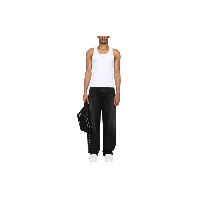 OFF-WHITE Logo-print Cotton Tank Top-1