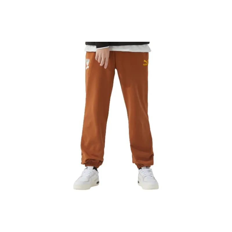 PUMA Knitted Sports Pants Men's Earth Brown-2