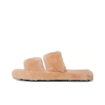 CELINE Triomphe Slide Slippers Women's Light Pink Red