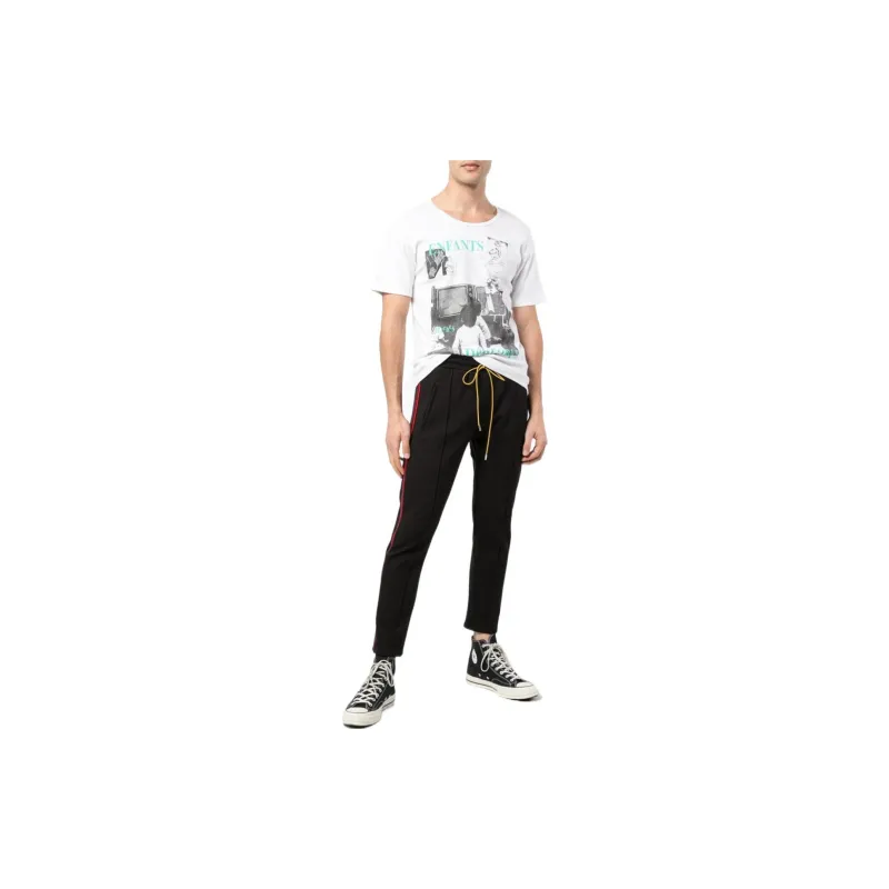 RHUDE Knitted Sweatpants Men Black-1