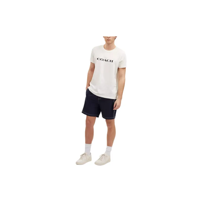 COACH Swim Trunks Swimming Shorts Men's Marine Blue-1