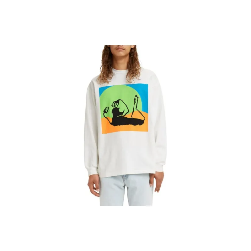 Levis T Shirts Men White-1