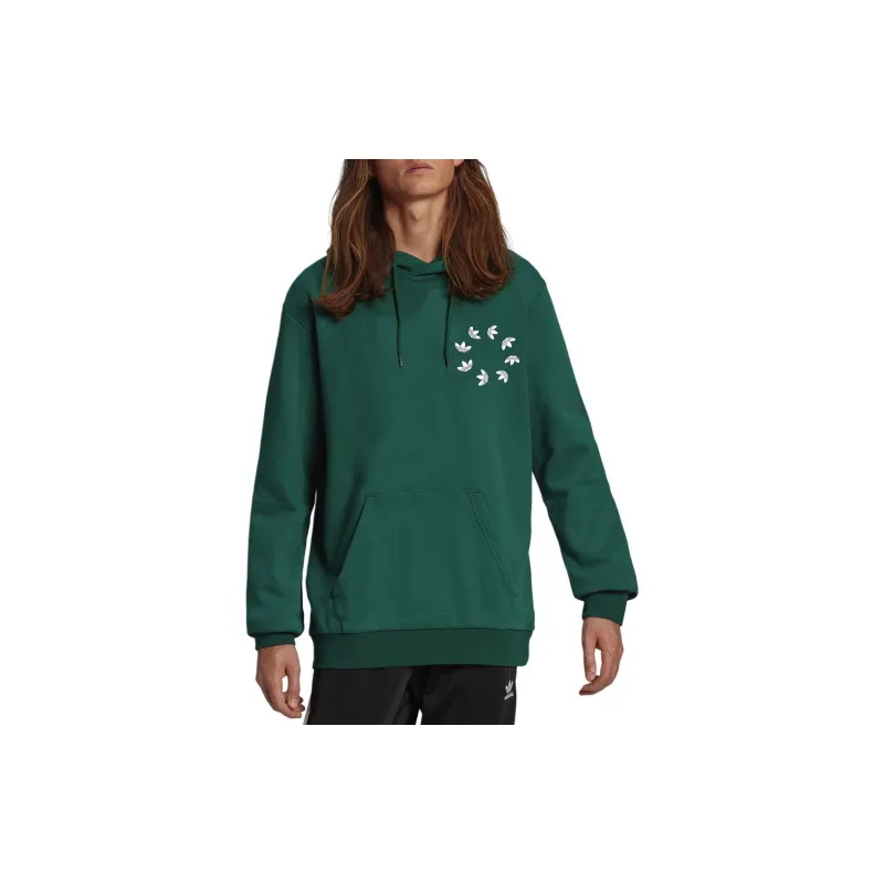 Adidas Adicolor Spinner Hoodie Sweatshirt Men's Forest Green-2