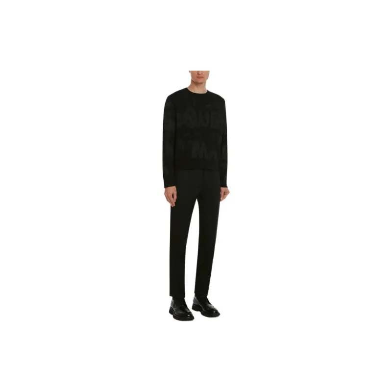 Alexander McQueen Logo Jacquard Knitted Jumper-2