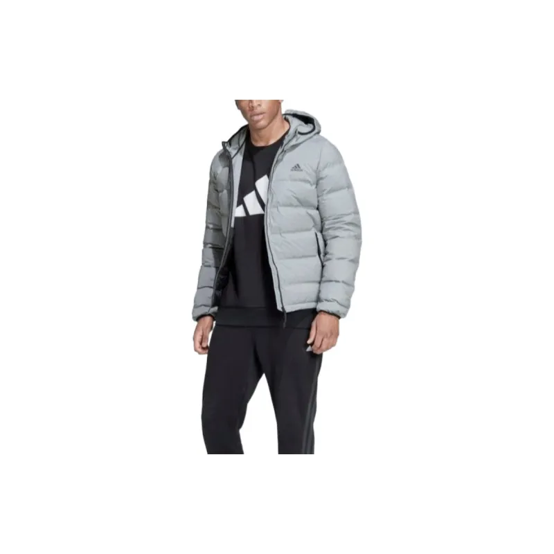 Adidas Down Jacket Men's Silver Gray-2