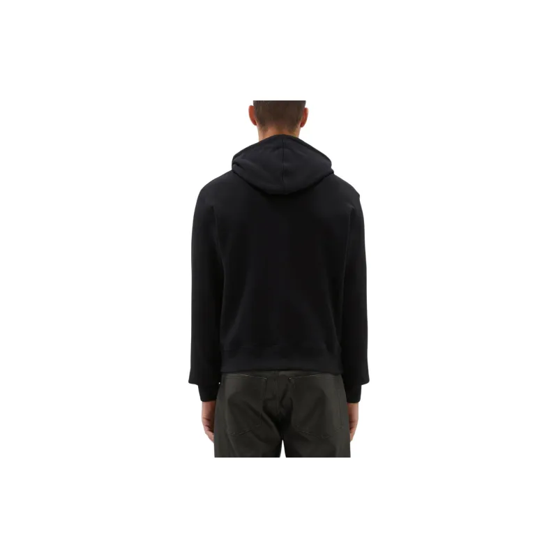 MSGM Logo embroidered Cotton Hoodie-2